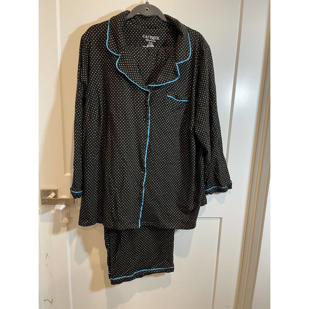 CACIQUE Two Piece COTTON Pajama PJ SLEEPWEAR SET from LANE BRYANT ~ Size 18 / 20